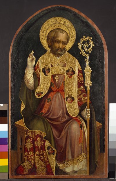 Un santo obispo, siglo XV de Michele Giambono